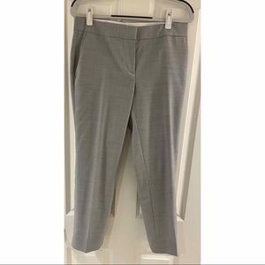 Ann Taylor Cropped Gray Suit Pants